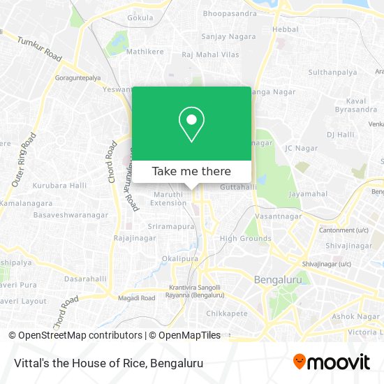 Vittal's the House of Rice map
