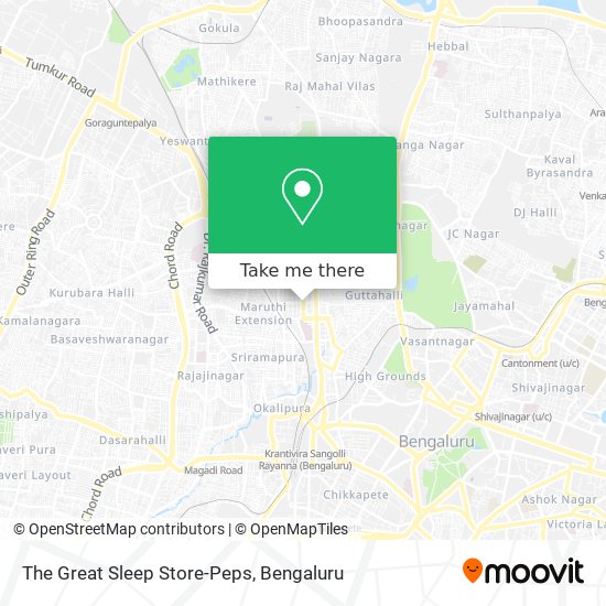 The Great Sleep Store-Peps map