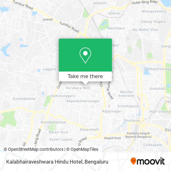Kalabhairaveshwara Hindu Hotel map