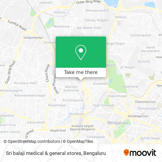 Sri balaji medical & general stores map