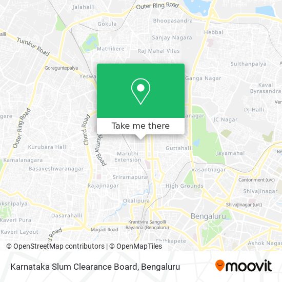 Karnataka Slum Clearance Board map