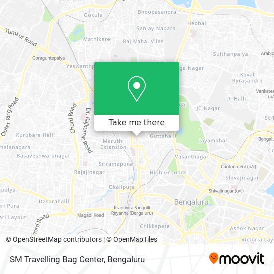 SM Travelling Bag Center map