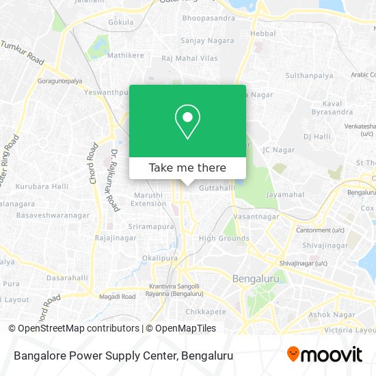Bangalore Power Supply Center map