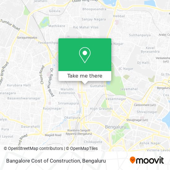 Bangalore Cost of Construction map