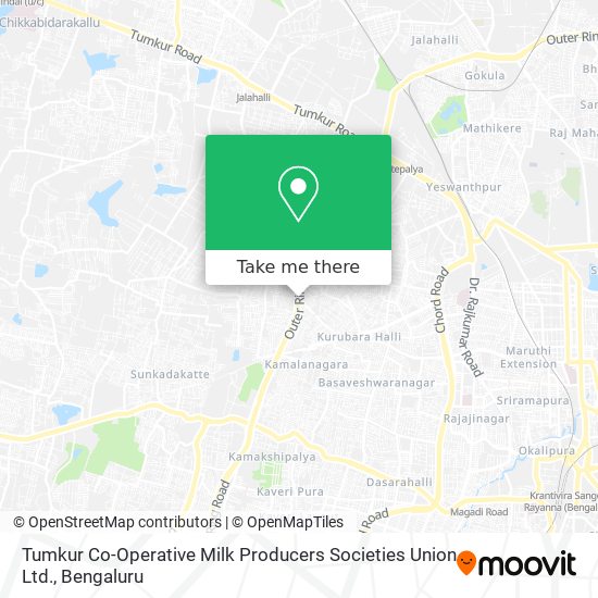 Tumkur Co-Operative Milk Producers Societies Union Ltd. map