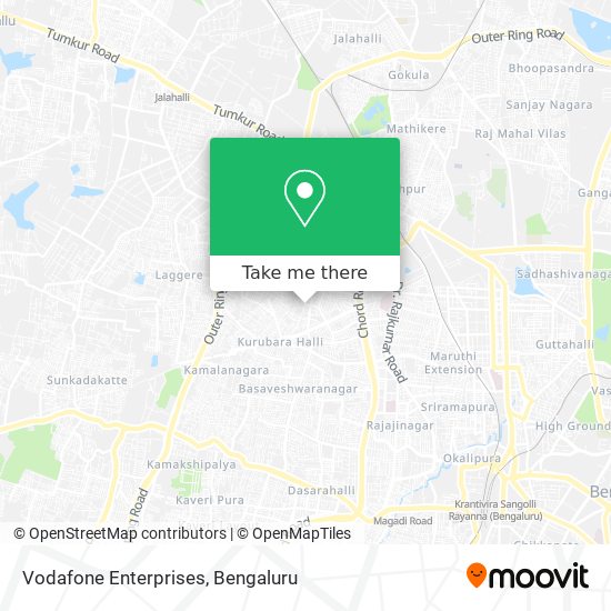 Vodafone Enterprises map