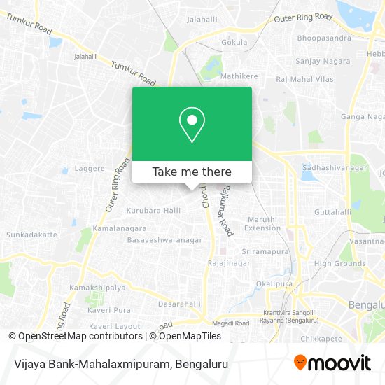 Vijaya Bank-Mahalaxmipuram map