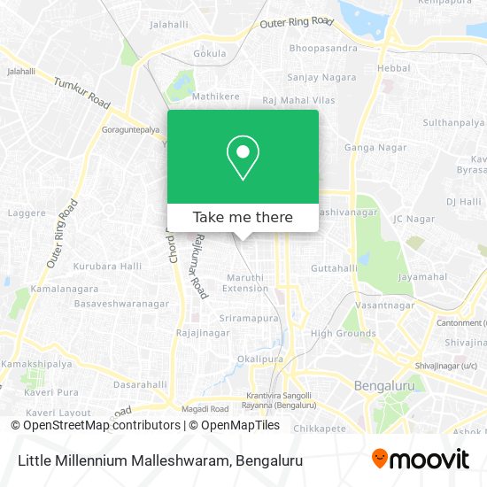 Little Millennium Malleshwaram map