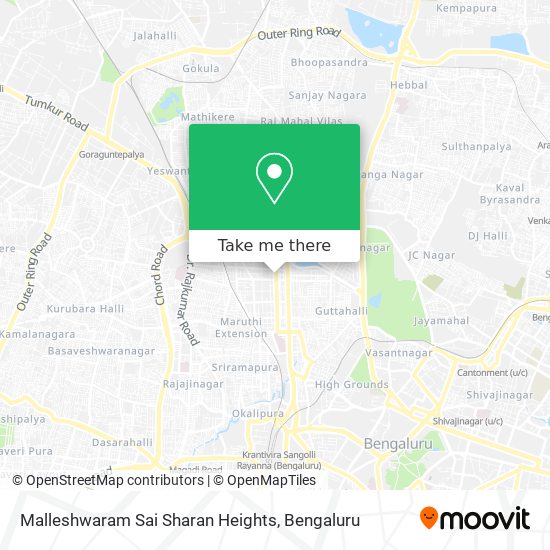 Malleshwaram Sai Sharan Heights map