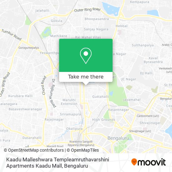 Kaadu Malleshwara Templeamruthavarshini Apartments Kaadu Mall map