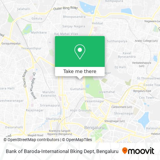 Bank of Baroda-International Bking Dept map