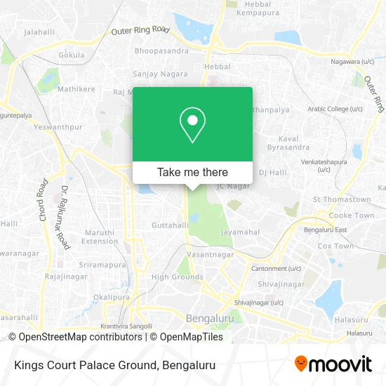Kings Court Palace Ground map