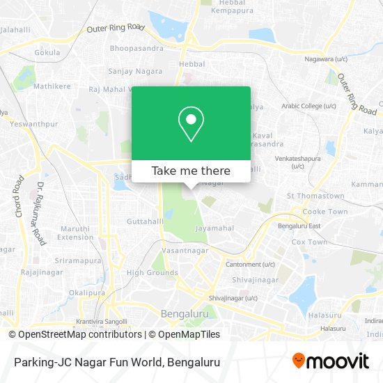 Parking-JC Nagar Fun World map