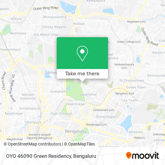 OYO 46090 Green Residency map