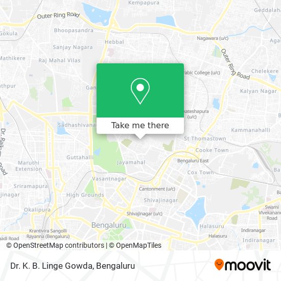 Dr. K. B. Linge Gowda map