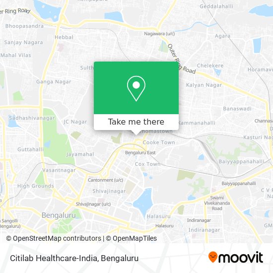 Citilab Healthcare-India map