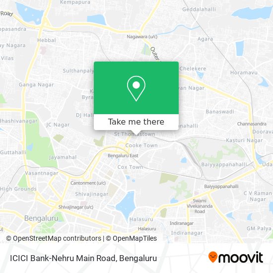 ICICI Bank-Nehru Main Road map