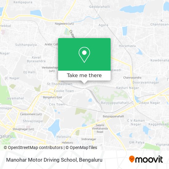 Manohar Motor Driving School map