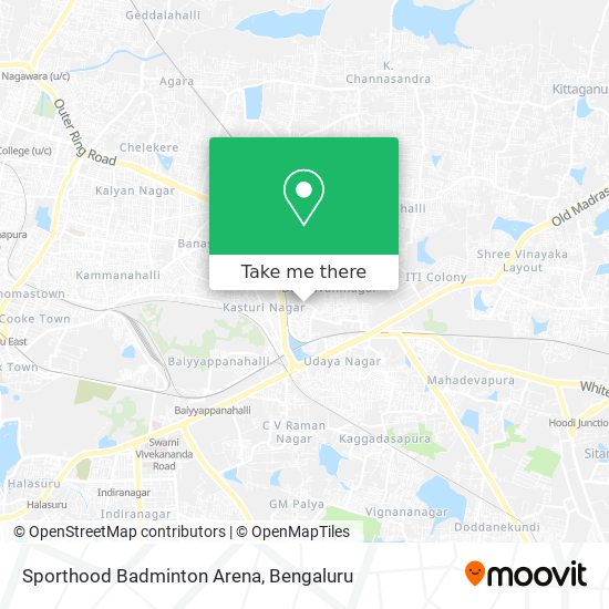 Sporthood Badminton Arena map