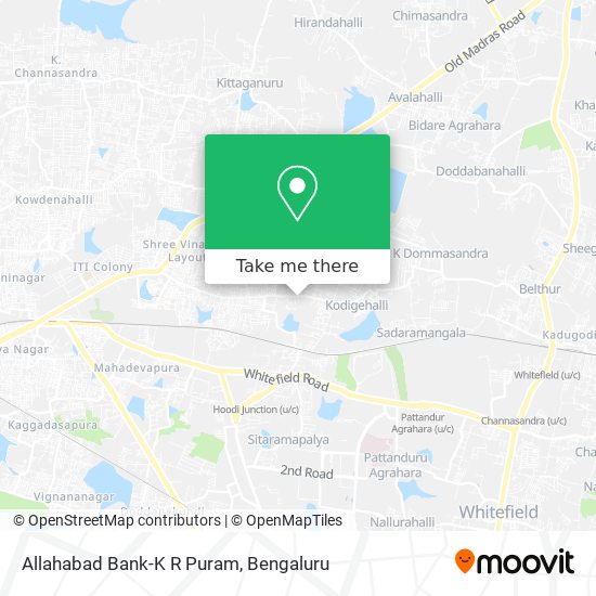 Allahabad Bank-K R Puram map