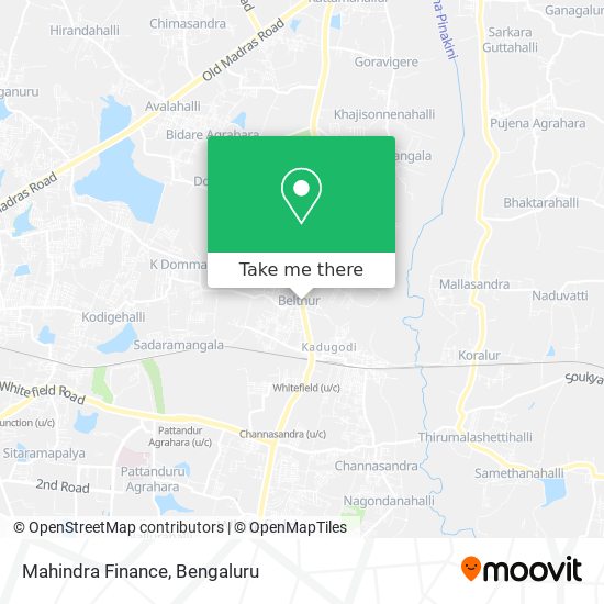 Mahindra Finance map
