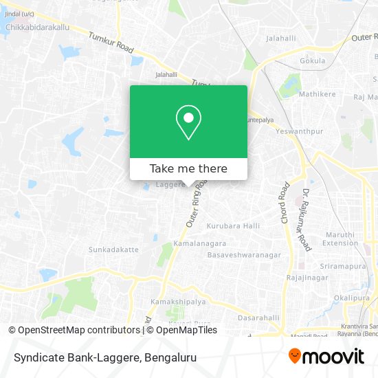Syndicate Bank-Laggere map