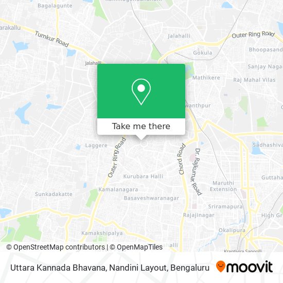 Uttara Kannada Bhavana, Nandini Layout map