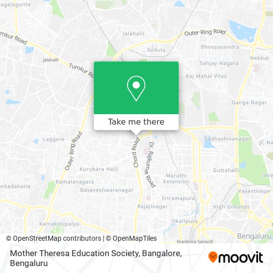 Mother Theresa Education Society, Bangalore map