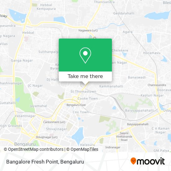 Bangalore Fresh Point map