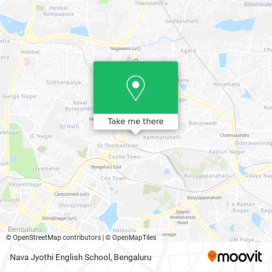 Nava Jyothi English School map
