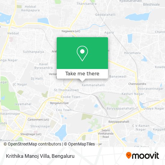 Krithika Manoj Villa map