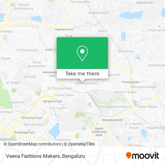 Veena Fashions Makers map