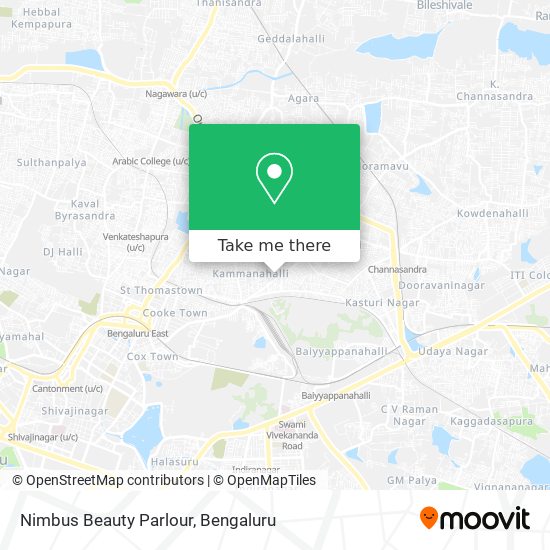 Nimbus Beauty Parlour map