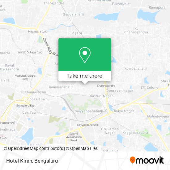 Hotel Kiran map