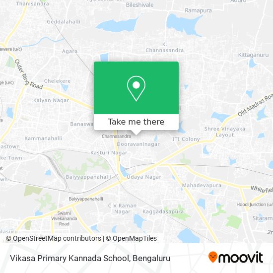 Vikasa Primary Kannada School map