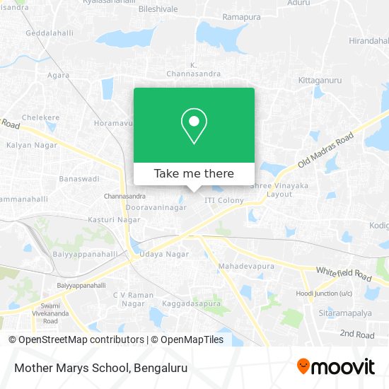 Mother Marys School map