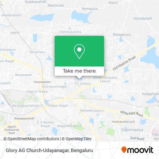Glory AG Church-Udayanagar map