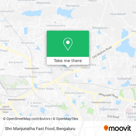 Shri Manjunatha Fast Food map