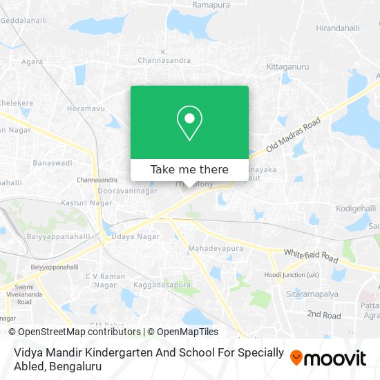 Vidya Mandir Kindergarten And School For Specially Abled map