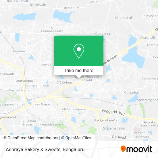 Ashraya Bakery & Sweets map
