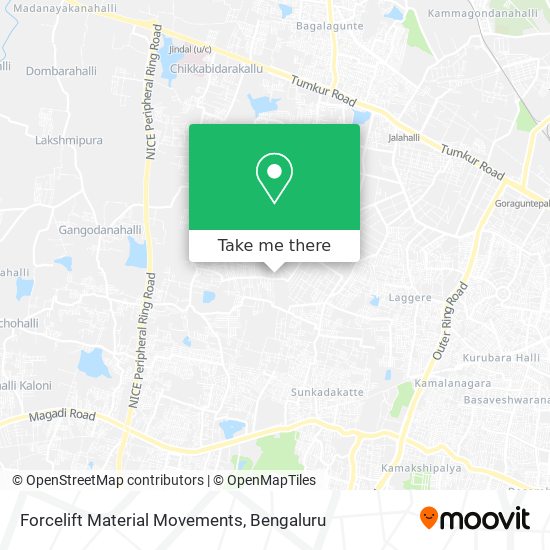 Forcelift Material Movements map
