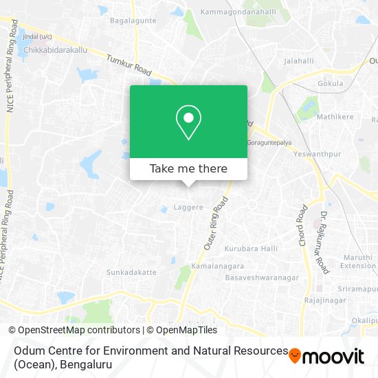 Odum Centre for Environment and Natural Resources (Ocean) map