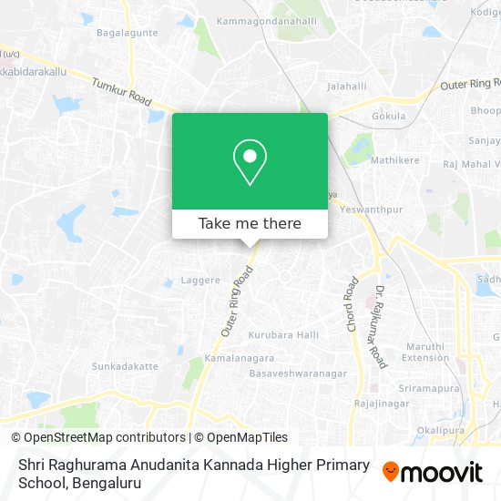 Shri Raghurama Anudanita Kannada Higher Primary School map