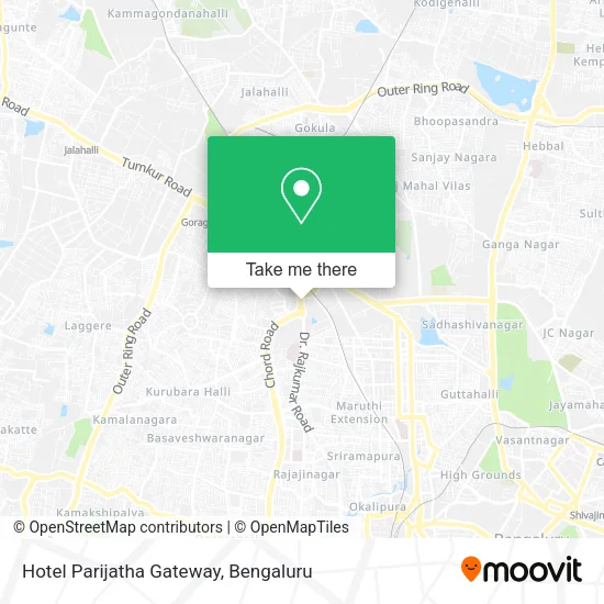 Hotel Parijatha Gateway map