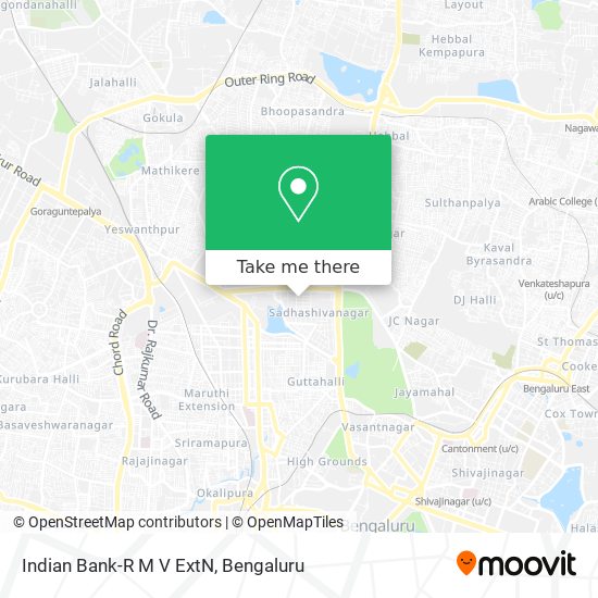 Indian Bank-R M V ExtN map