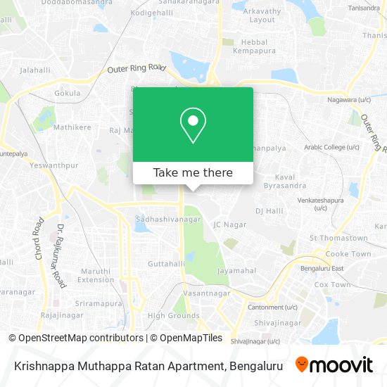 Krishnappa Muthappa Ratan Apartment map