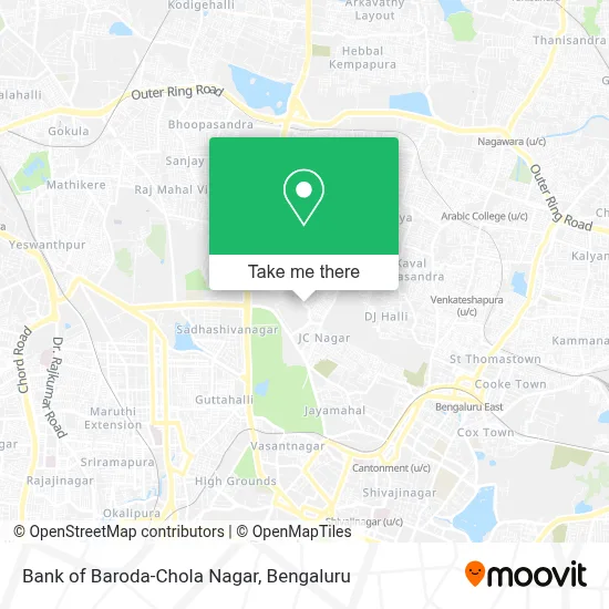 Bank of Baroda-Chola Nagar map