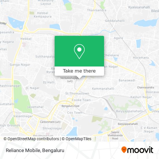 Reliance Mobile map