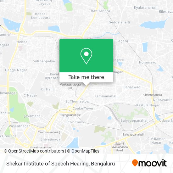 Shekar Institute of Speech Hearing map