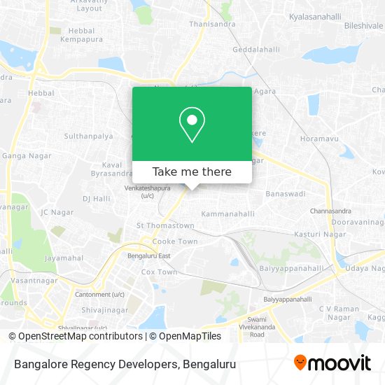 Bangalore Regency Developers map